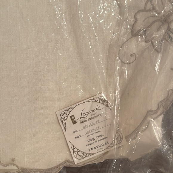 NWT❣️ Vintage Leacock Madeira Hand-Embroidered Table Linen Set Made in Portugal - Picture 3 of 6